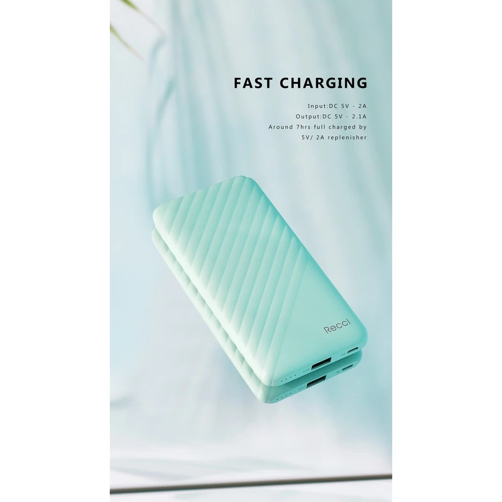 Power Bank Bruno 10000mAh RB-10000 Putih/Pink/Hitam
