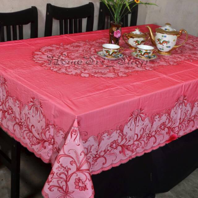 Jual Taplak Meja Makan Vinyl Lace Kursi X Inc Shopee Indonesia