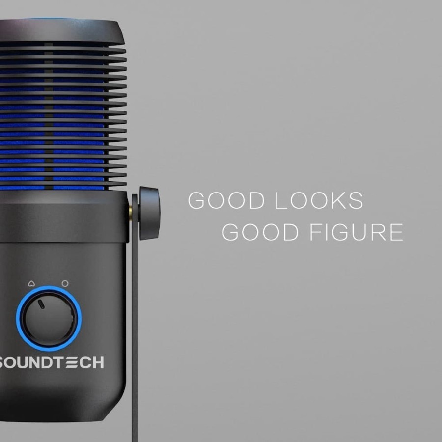 Jual SOUNDTECH 2.0 Microphone USB Condenser Cardioid and ...