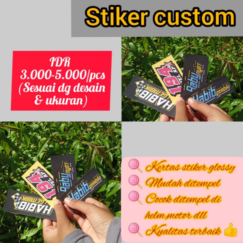 Jual Stiker Custom | Shopee Indonesia