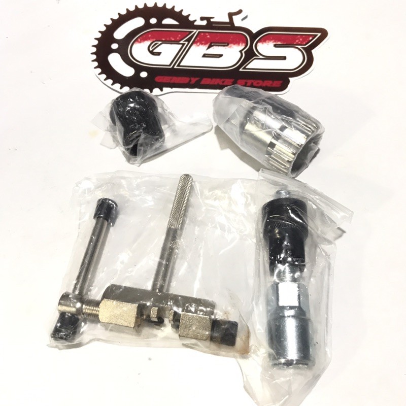 Jual Toolkit sepeda pembuka bb tracker crank kunci sprocket pemutus ...