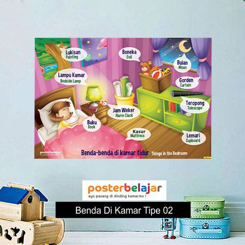 Jual Tipe Posbel Poster Belajar Pendidikan Edukasi Mengenal Nama