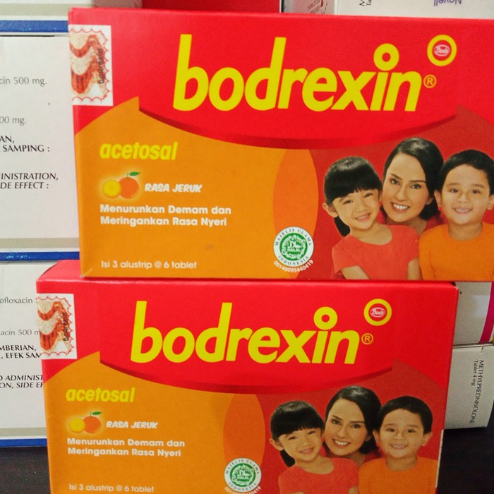 Jual Bodrexin acetosal isi 4 alustrip @ 4 tablet untuk Demam Anak ...