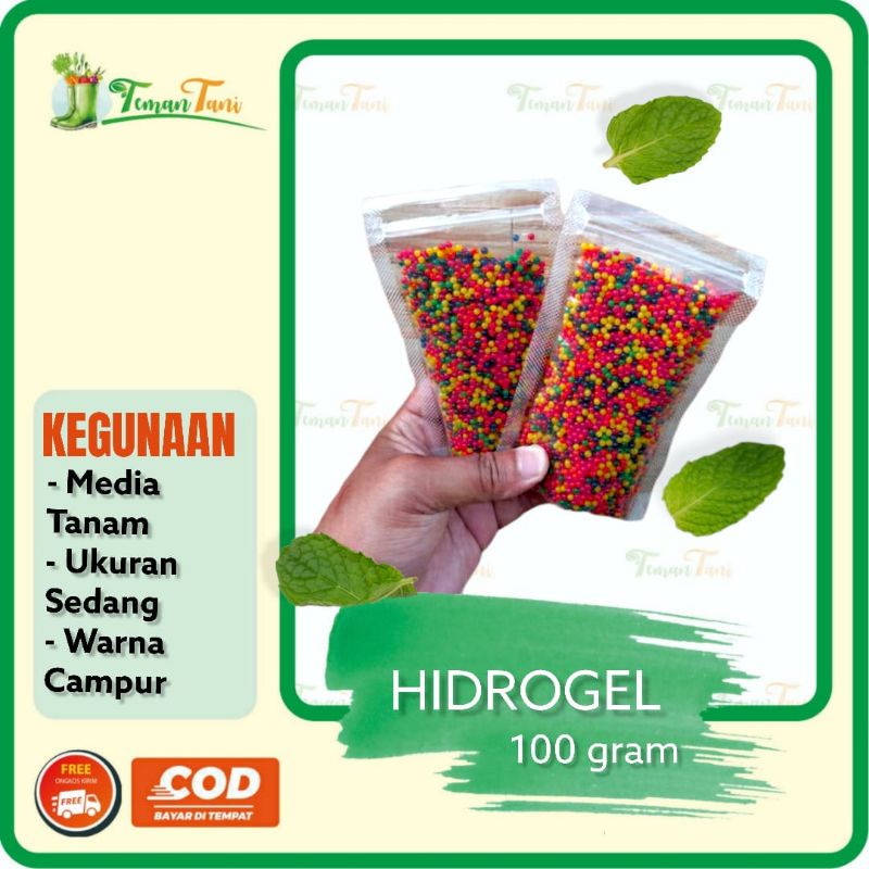 Jual HYDROGEL MEDIA TANAM PENGGANTI TANAH HIDROGEL MIX COLOUR 100 GRAM ...