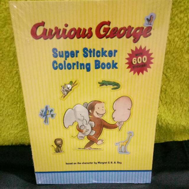 Jual Curious george - super sticker coloring book | Shopee Indonesia