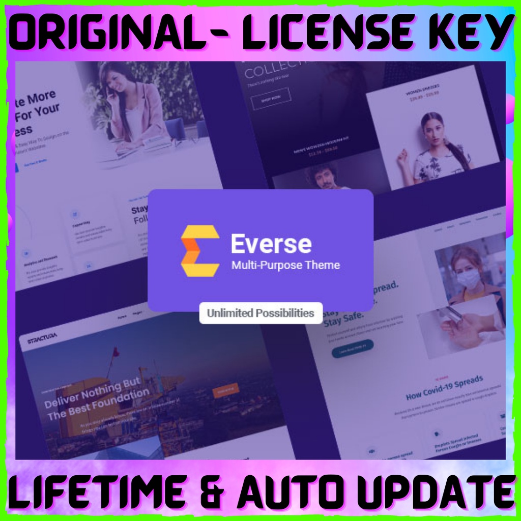 Jual WordPress Theme Premium for Elementor: Everse Pro (ORIGINAL ...