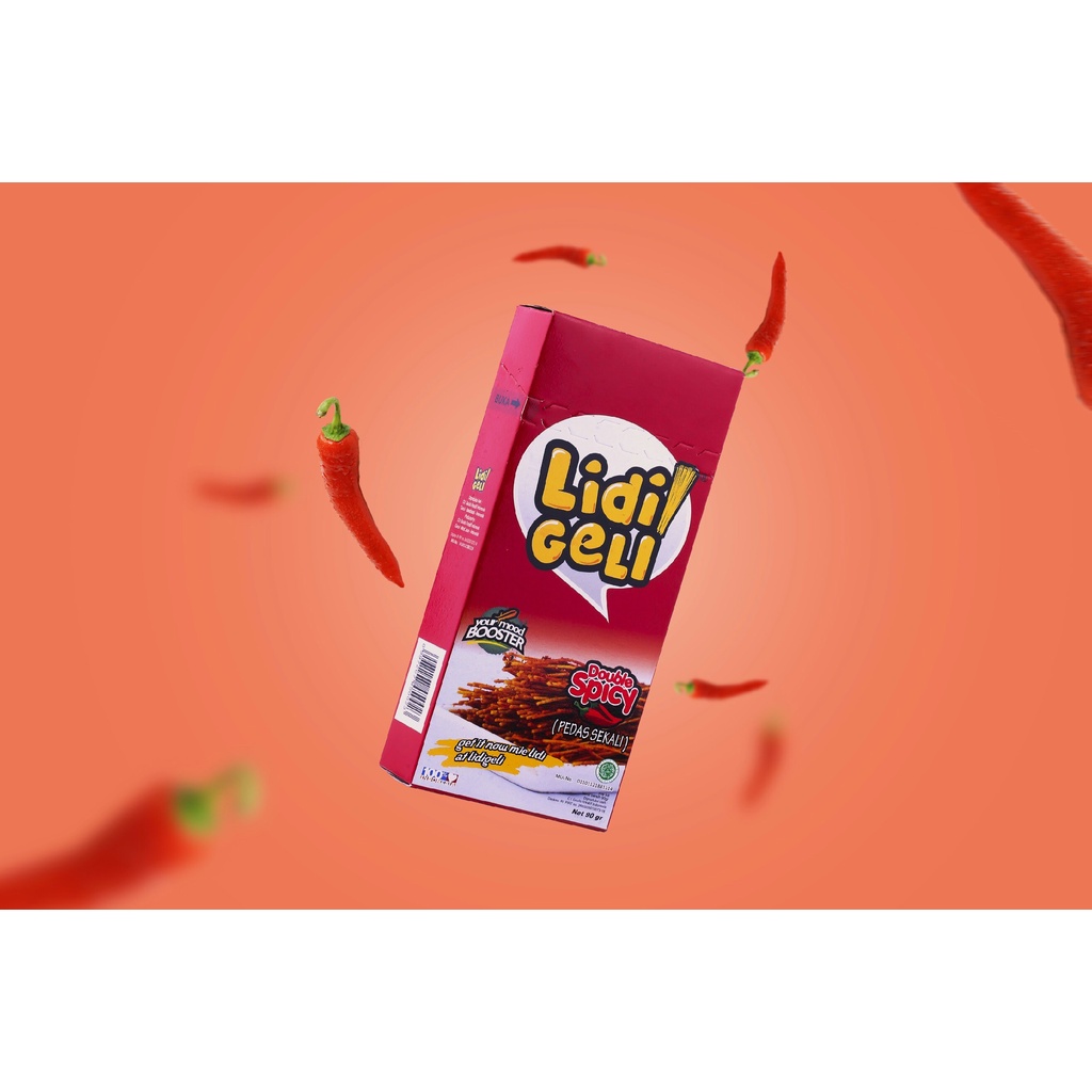 Jual Lidi Geli - Mie Lidi Rasa Double Spicy Pedas Ekstra Gurih 90gr ...
