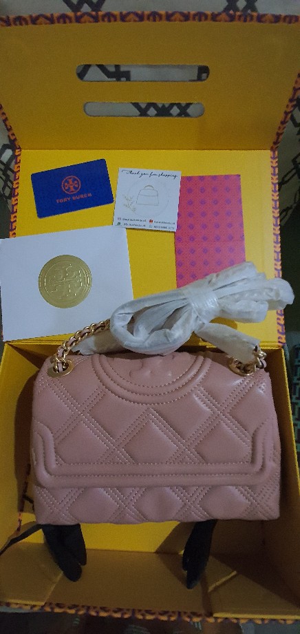 Jual [ORIGINAL 100%] Tory Burch Fleming Soft Convertible Shoulder Bag -  Pink Moon