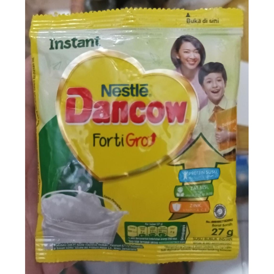 Jual Susu Nestle Dancow Forti Gro Vanilla Sachet 27 gr | Shopee Indonesia