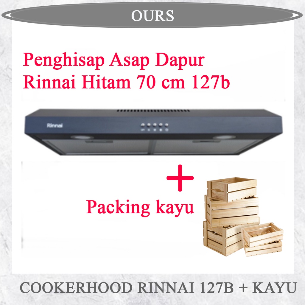 Jual Cooker Hood RInnai RH 127 B / RH 127B / RH127B PENGHISAP ASAP ...