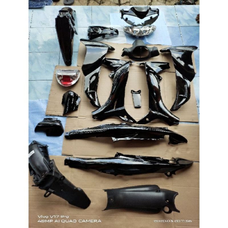 Jual Full Set Body Kasar Halus Jupiter Z Burhan,Warana - merah hitam