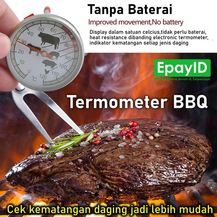 Jual Termometer Daging Panggang | Thermometer BBQ Grill | Ukur Suhu ...