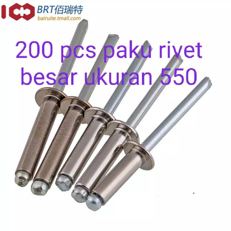 Jual paku rivet uk 550 200 pcs | Shopee Indonesia