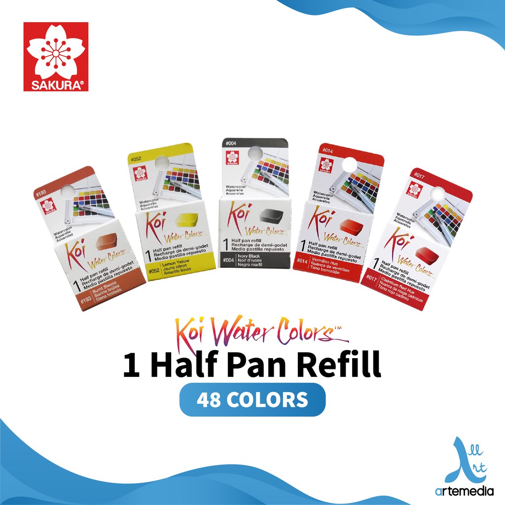 Jual Sakura Koi Watercolor Half Pan Refill Satuan | Shopee Indonesia