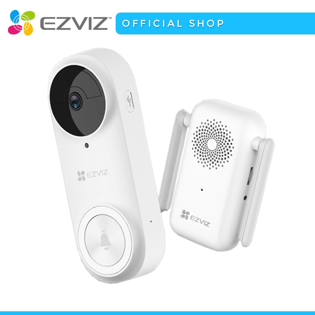 EZVIZ DP2 Pro 2K Battery-Powered Video Rechargeable Doorbell Kit