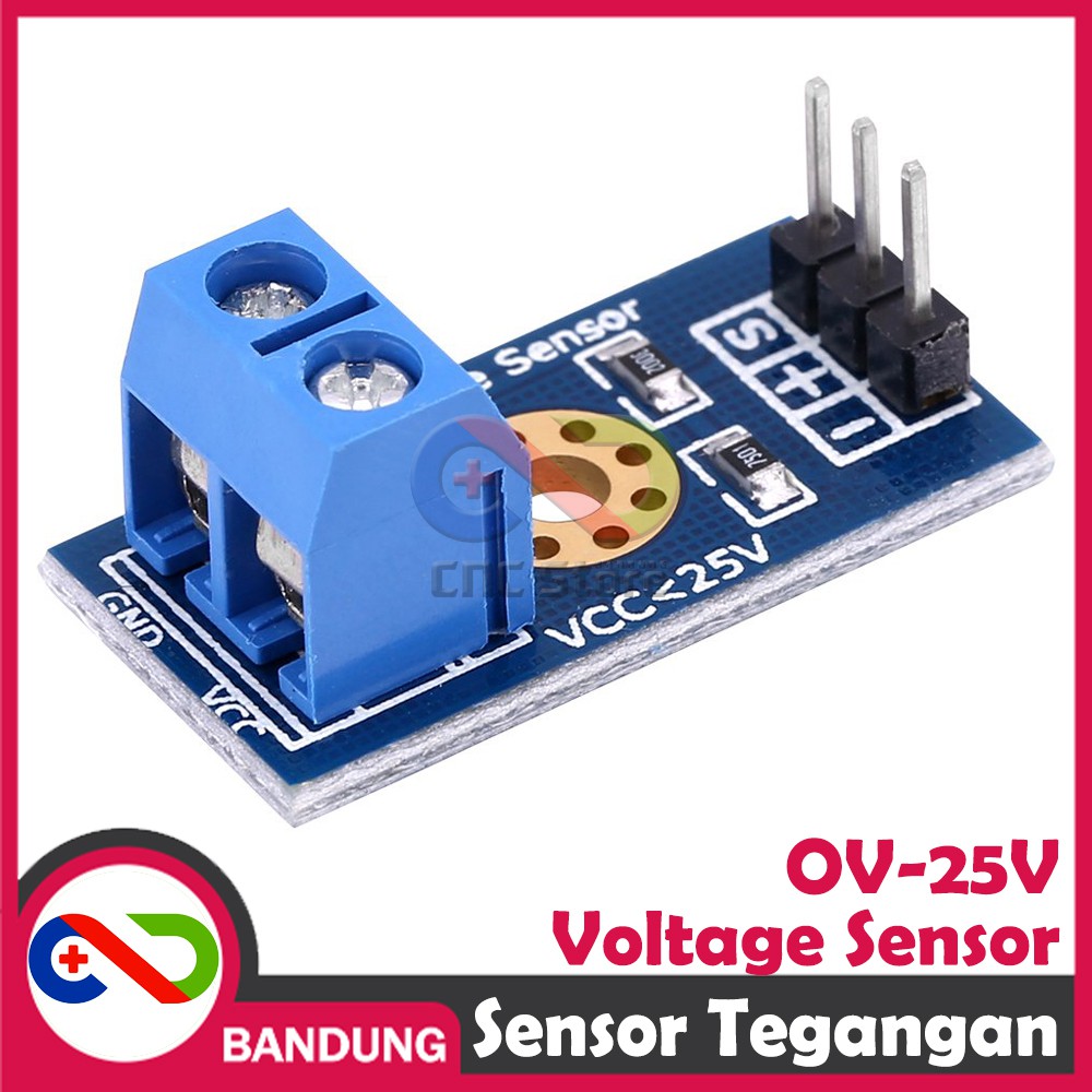 Jual SENSOR TEGANGAN VOLTAGE SENSOR DIVIDER DC 025V ARDUINO RASPBERRY PI MIKROKONTROLLE