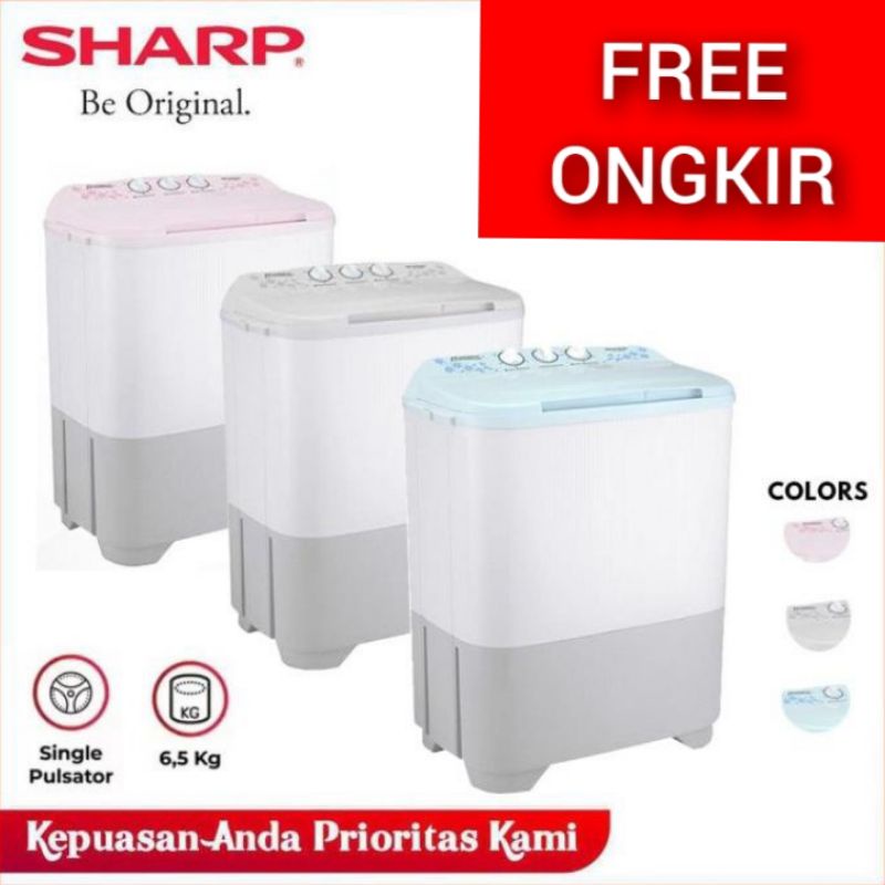 Jual MESIN CUCI 2 TABUNG SHARP 7KG 7 KG EST70MW EST 70 MW EST 70MW LOW ...