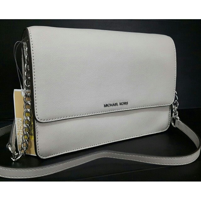 Michael Kors Daniela Leather Crossbody - Cement MK32T6SDDC3L-092  190049497395 - Handbags, Daniela - Jomashop