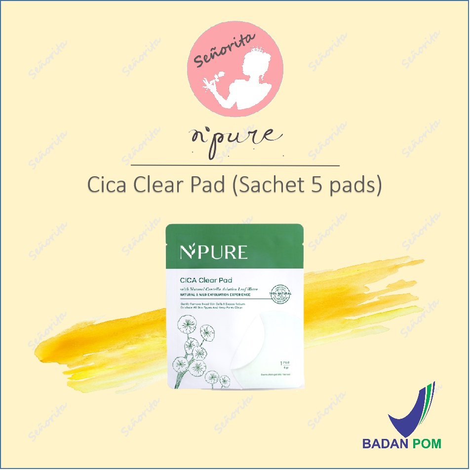 Jual NPURE Cica Clear Pad Licorice Pad (Jar/Sachet) Shopee Indonesia