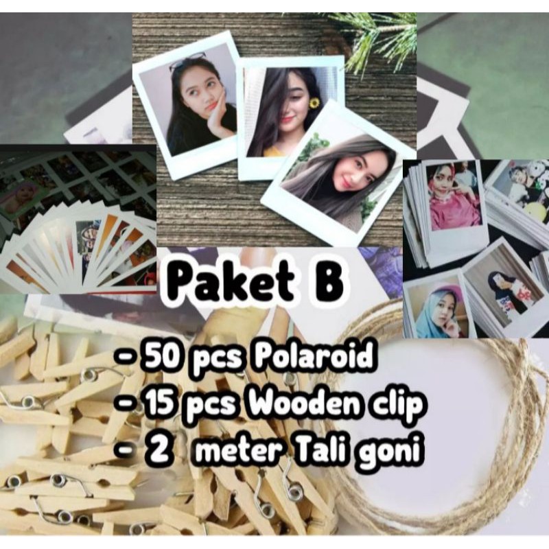 Jual CETAK FOTO POLAROID PAKET B 2R | Shopee Indonesia