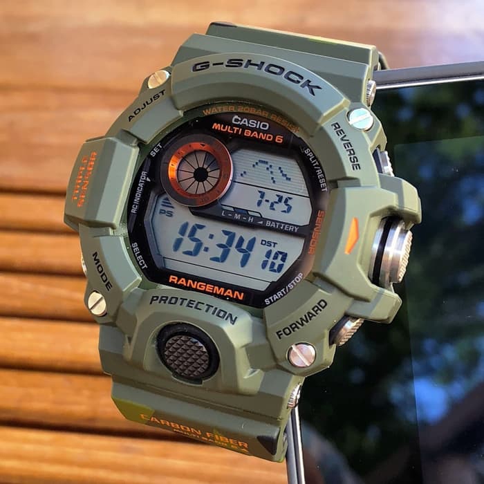 Jam Tangan Casio G Shock GW 9400 CMJ Army Green Rangeman Original BM