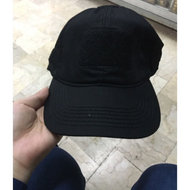 Jual Topi Hitam Polos Ripstok Velcro | Topi Ripstock | Topi Polos Topi ...