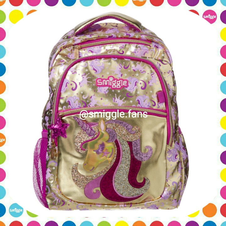 Smiggle gold best sale unicorn backpack