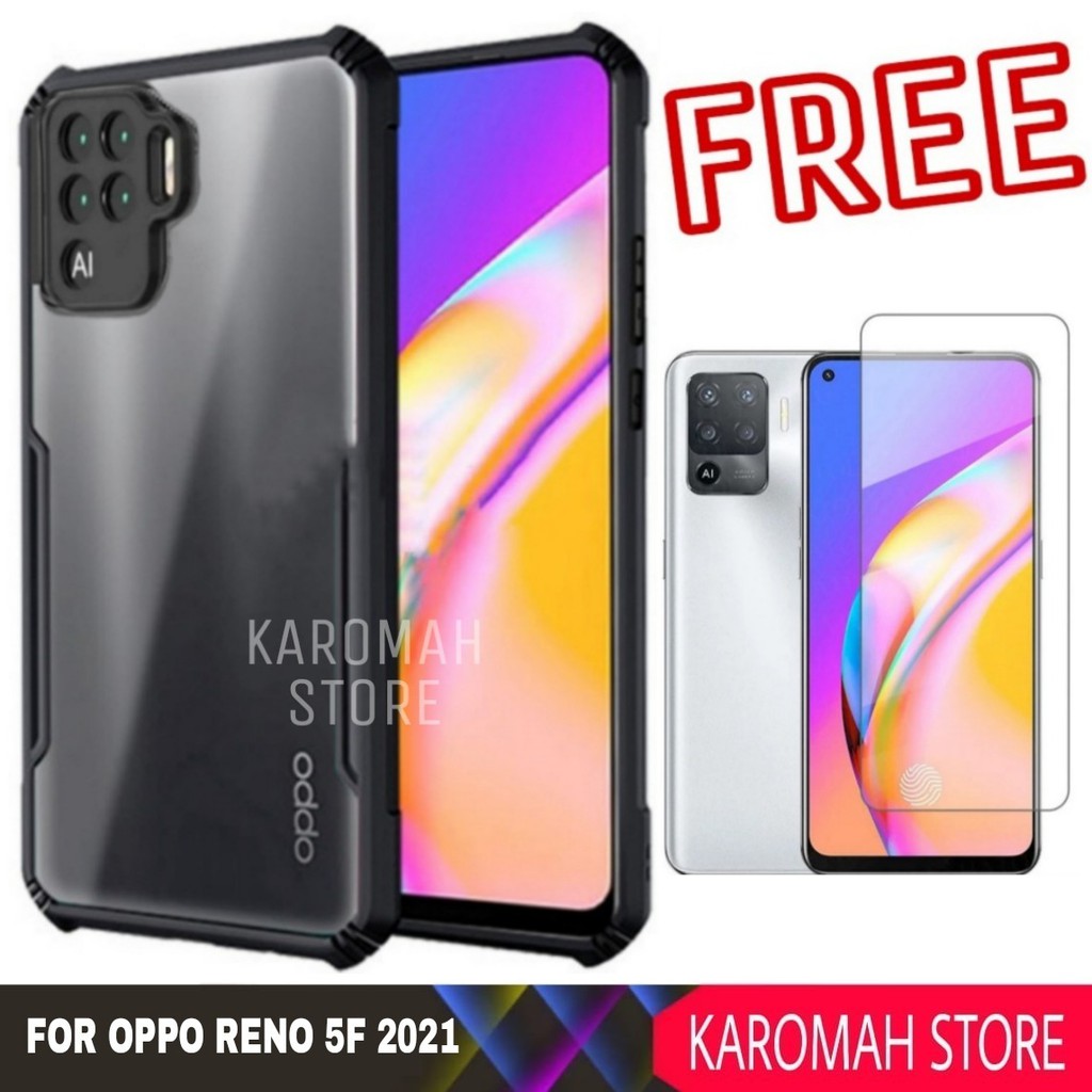 Jual Case Oppo Reno 5F 2021 Shocprof Tpu Tranparan - Hitam | Shopee ...