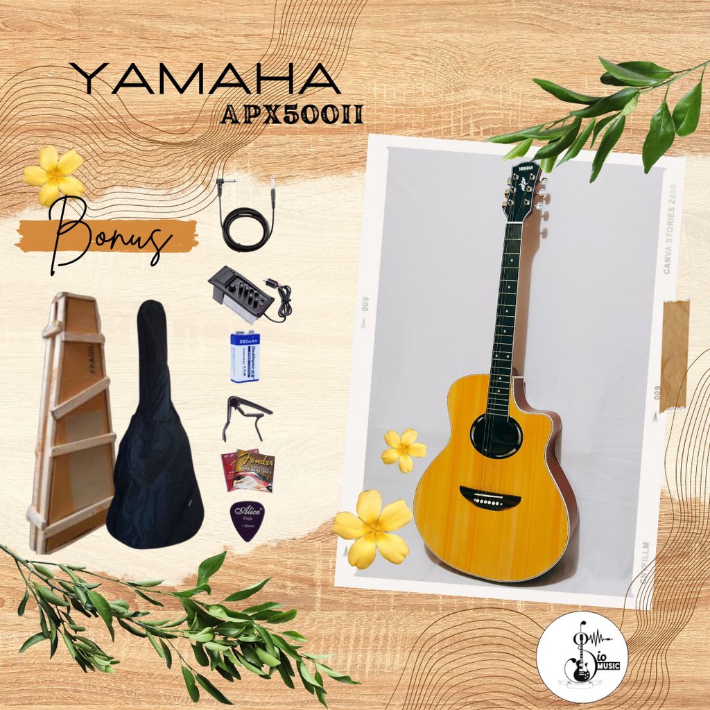 Jual Gitar Yamaha Apx500ii akustik elektrik full set Shopee Indonesia
