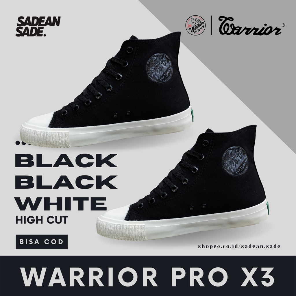 Jual Sepatu Warrior PRO X3 BBW - High Cut | Shopee Indonesia