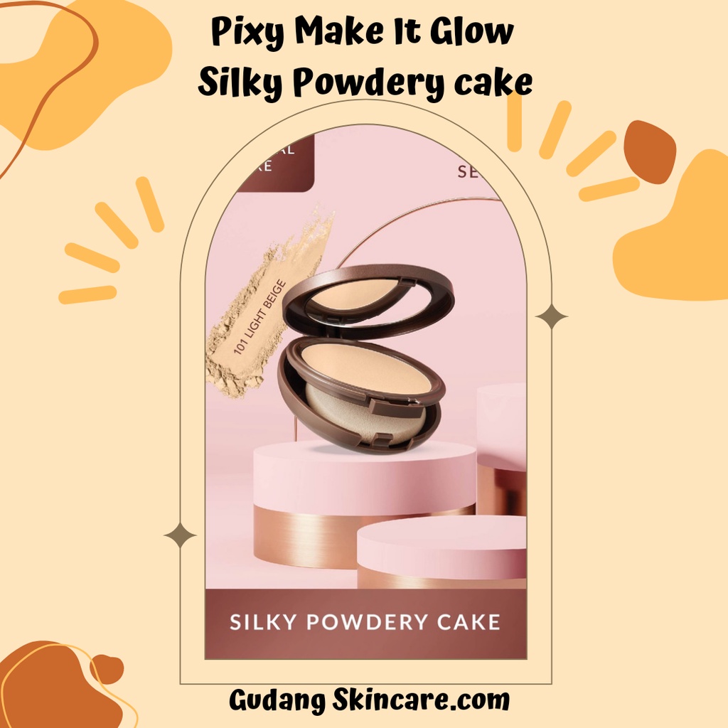 Jual Pixy Make It Glow Silky Powdery Cake | Shopee Indonesia