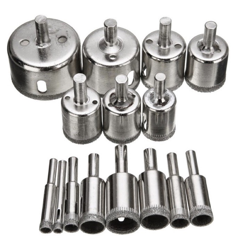 Jual IKURA MATA BOR KACA GLASS KERAMIK GRANIT DIAMOND HOLE CUTTER SET