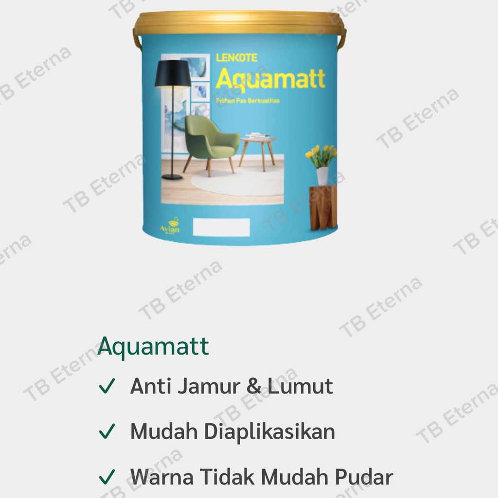 Jual Cat Tembok Interior Aquamatt Tinting 25kg Shopee Indonesia 8650