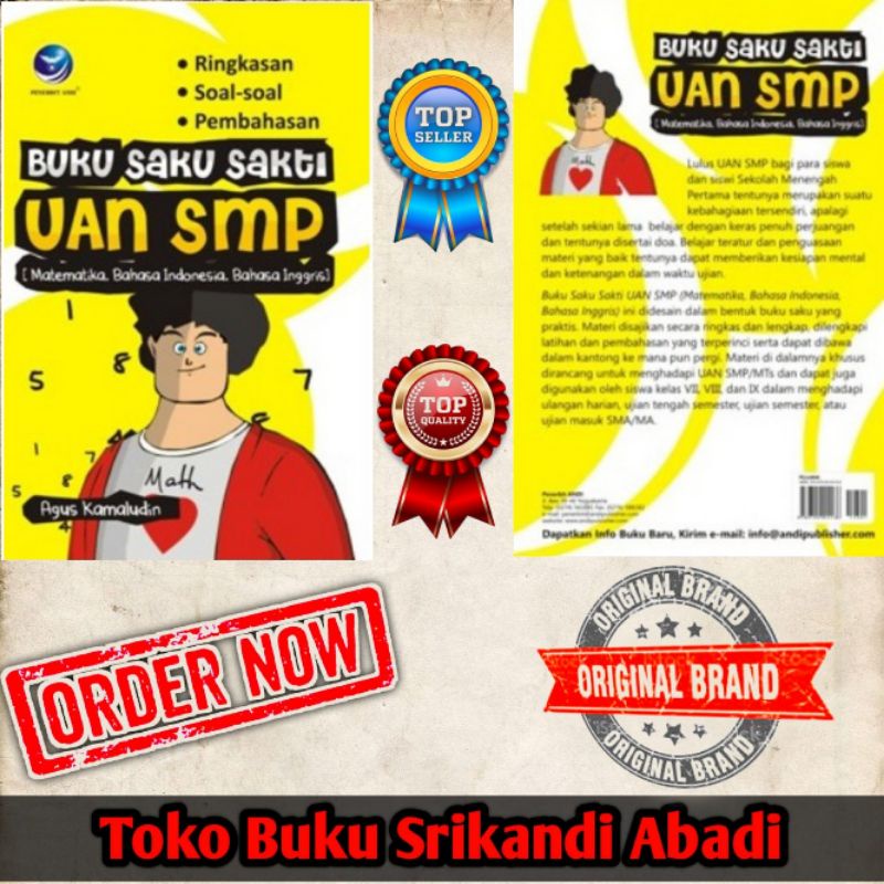 Jual Buku Saku Sakti UAN SMP (Matematika, Bahasa Indonesia, Bahasa ...