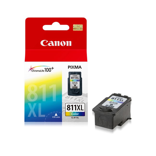 Tinta Original Canon 811 XL Color CL811XL - Tinta Canon iP2770 MP258 MP287 MP496 MP497 MX366 - Tinta Cartridge Katrid (3)