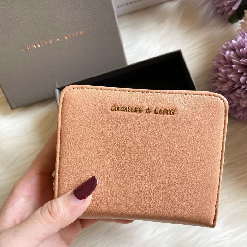 Jual Charles and Keith CrocEffect Small ZipAround Wallet Original Shopee Indonesia