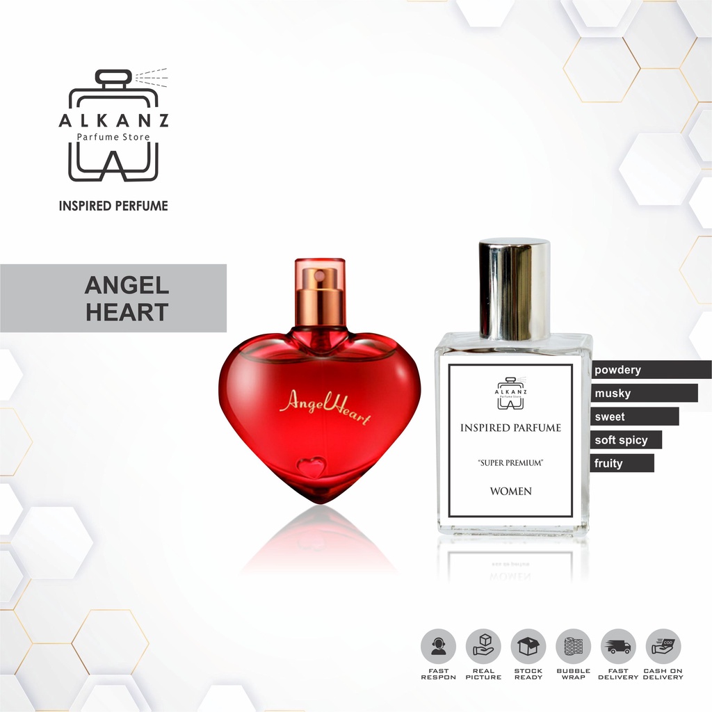 Inspired Parfum Angel Heart By ALKANZ Parfume Farfum Minyak Wangi Tahan Lama Wanita Cewek Perempuan EDP