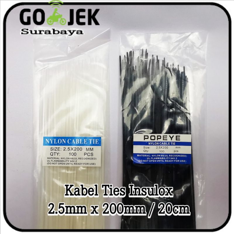 Jual Kabel Ties / Insuloc - 200mm 20cm - Pengikat Kabel | Shopee Indonesia