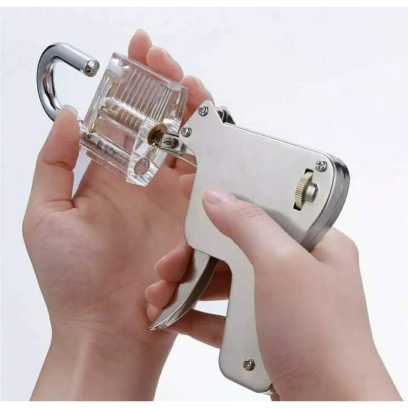 Jual alat pembuka gembok pintu rumah gun lock spit emergency tukang ...