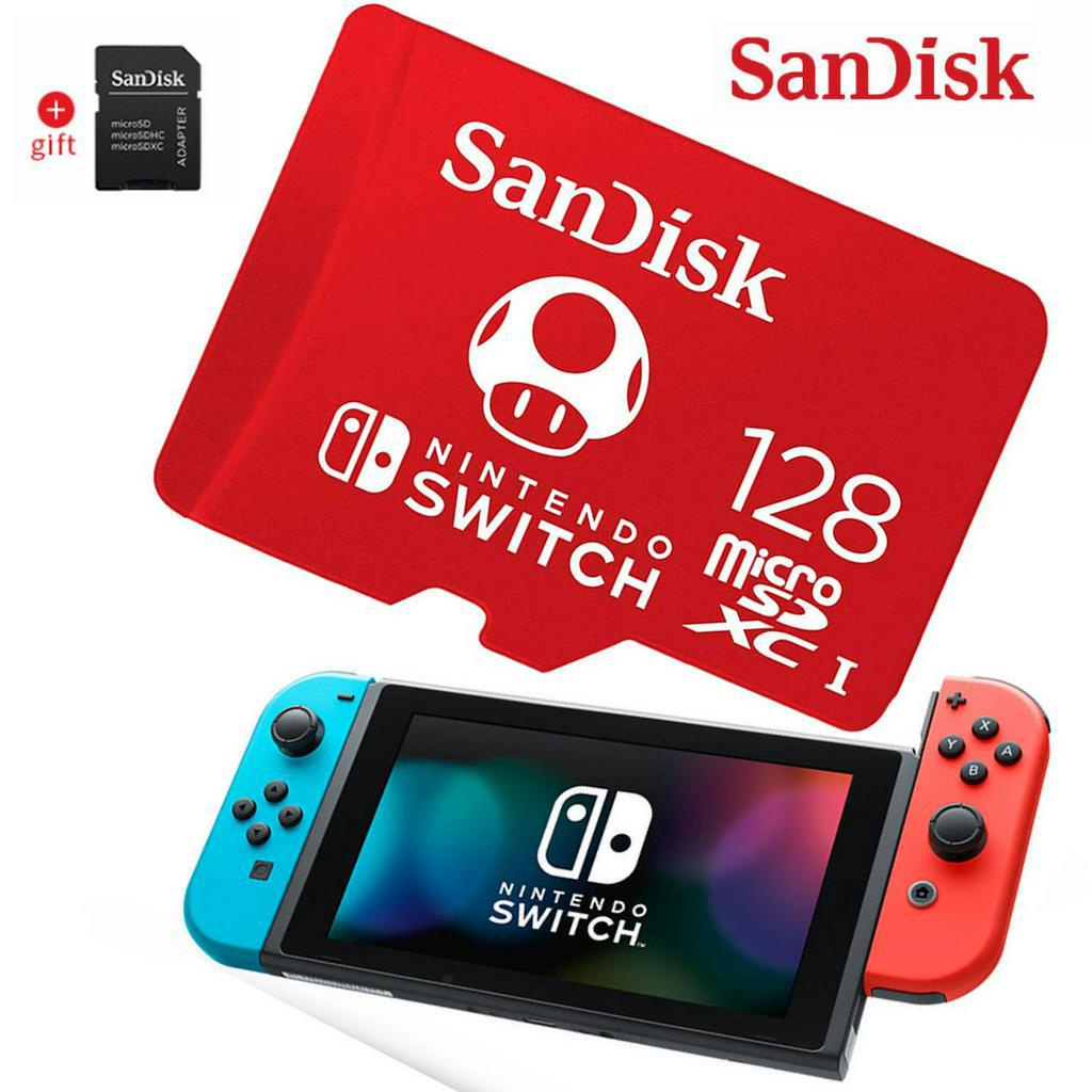 Nintendo Switch 本体+ 128GB microSD SanDisk Nintendo-Licensed Memory Card For Nintendo Switch