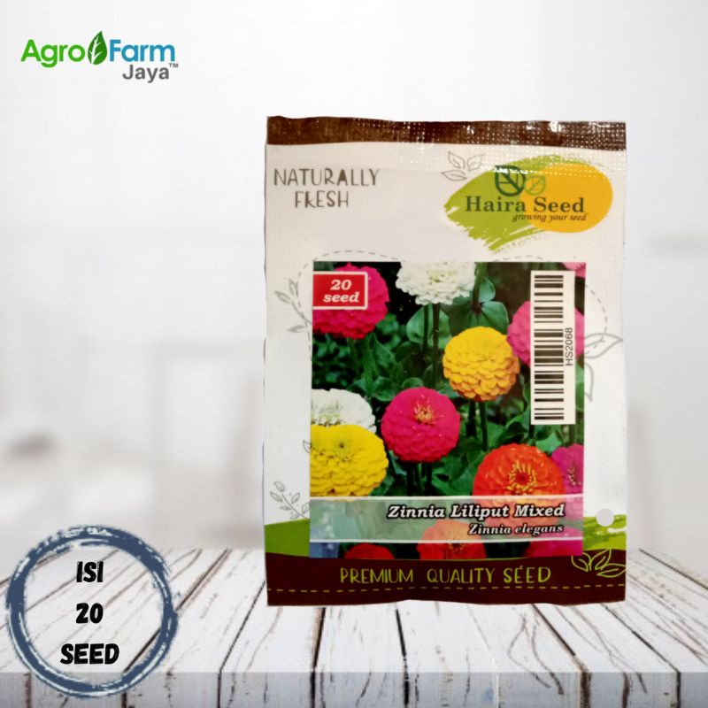 Jual Benih Bunga Zinnia Liliput Mixed (Haira Seed) | Shopee Indonesia