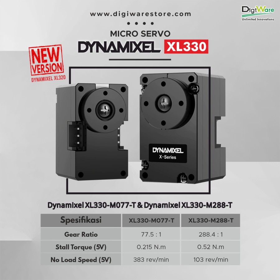 Jual Motor Servo Micro Dynamixel XL330 M288-T | Shopee Indonesia