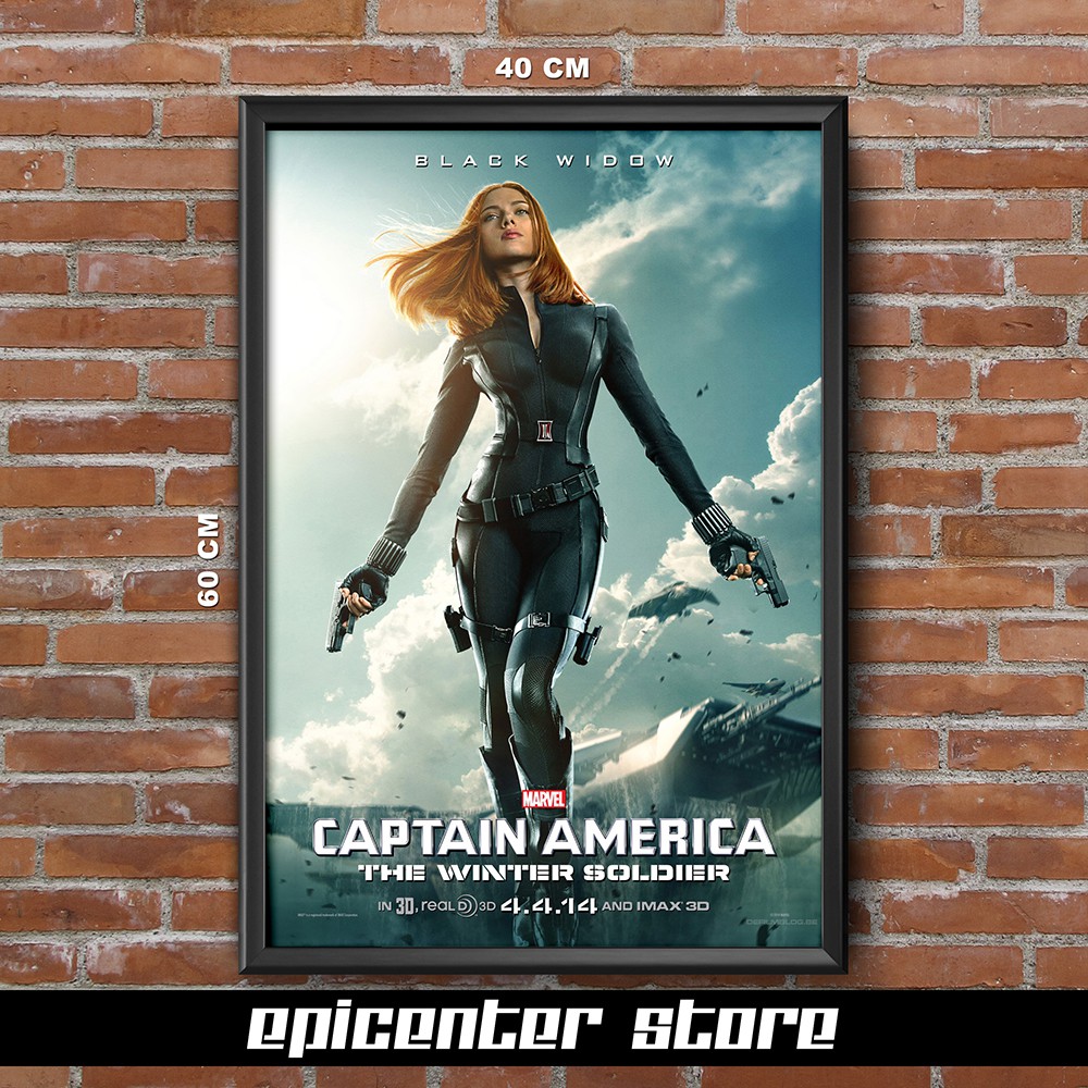 Jual Poster Film Captain America Winter Soldier - Black Widow 40x60 ...