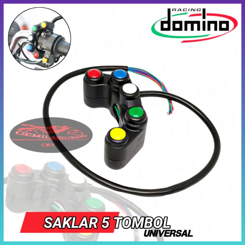 Jual Saklar Switch On-Off DUCATY 5 Tombol Import Waterproff Universal ...