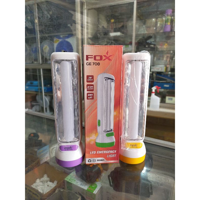 Jual Senter Charge - Senter Emergency Fox GF-705 / GF-708 | Shopee ...