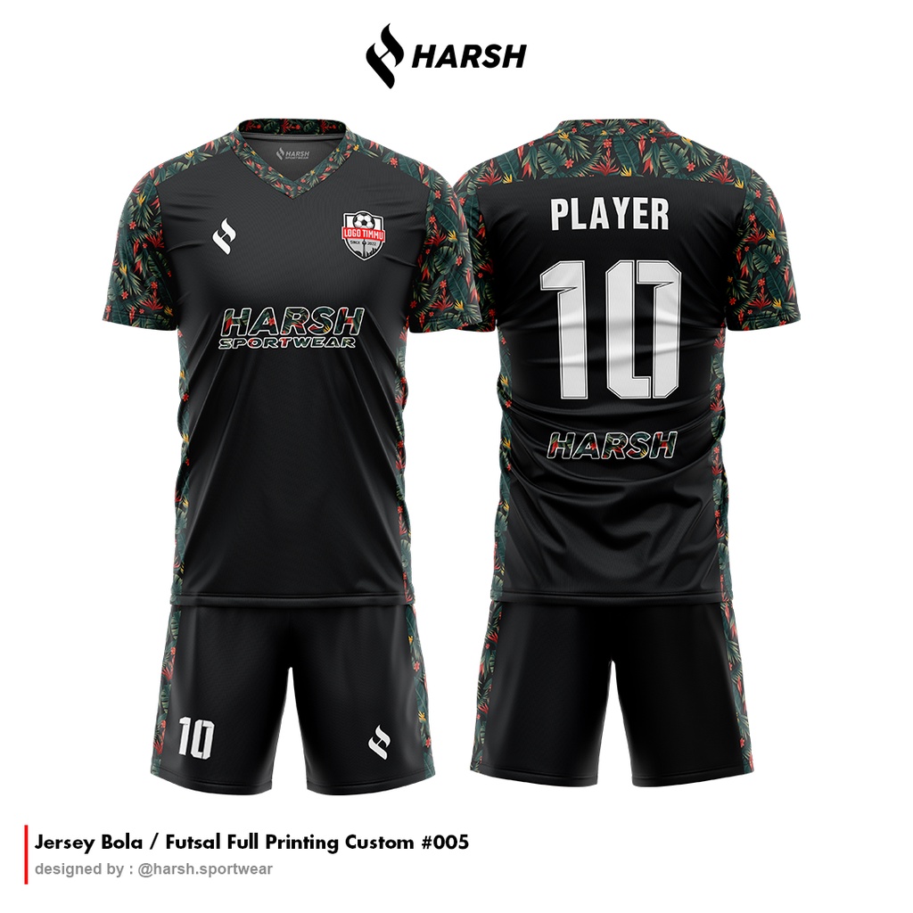 Jual JERSEY BAJU FUTSAL/BOLA FULL PRINTING FREE NAMA PUNGGUNG DAN NOMOR