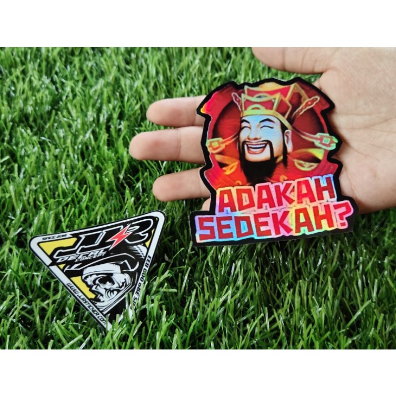 Jual stiker Hologram Kakek Merah higgs domino anti air | Shopee Indonesia