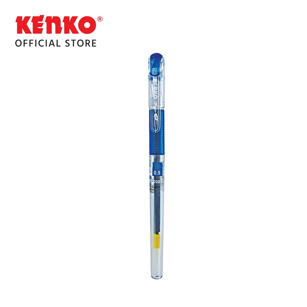 KENKO GEL PEN / Pulpen Jel / Pena Jel KE-200 (Magic Gel) Black (3)