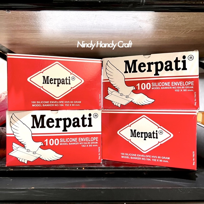 Jual 1 Box Amplop Merpati Merah 152x90mm 80gram - Amplop putih kecil ...