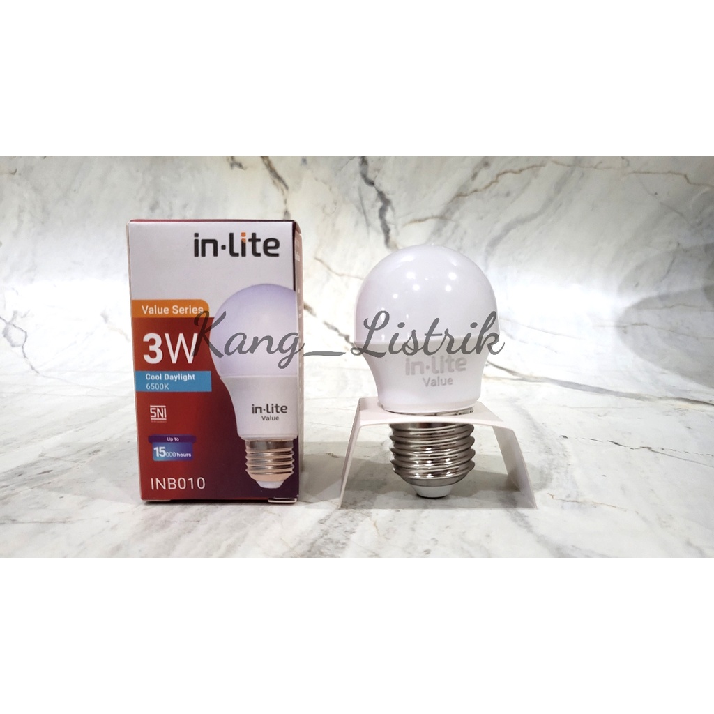 Jual Inlite Value Bulb Lampu Led 3 Watt Inb010 Shopee Indonesia